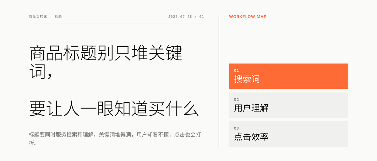 商品标题别只堆关键词，要让人一眼知道买什么